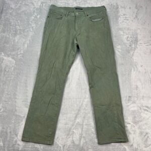 Lucky Brand Pants Mens 33x30 Green Low Rise Flat Front Straight Leg Outdoor